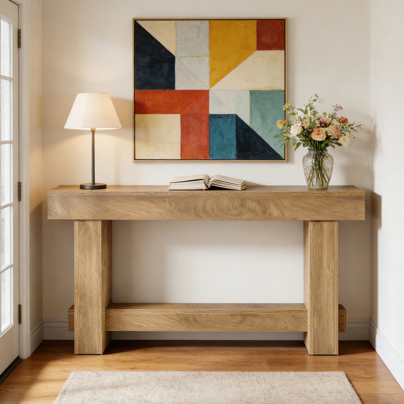 71" Console Table, Farmhouse Sofa Table Hallway Table