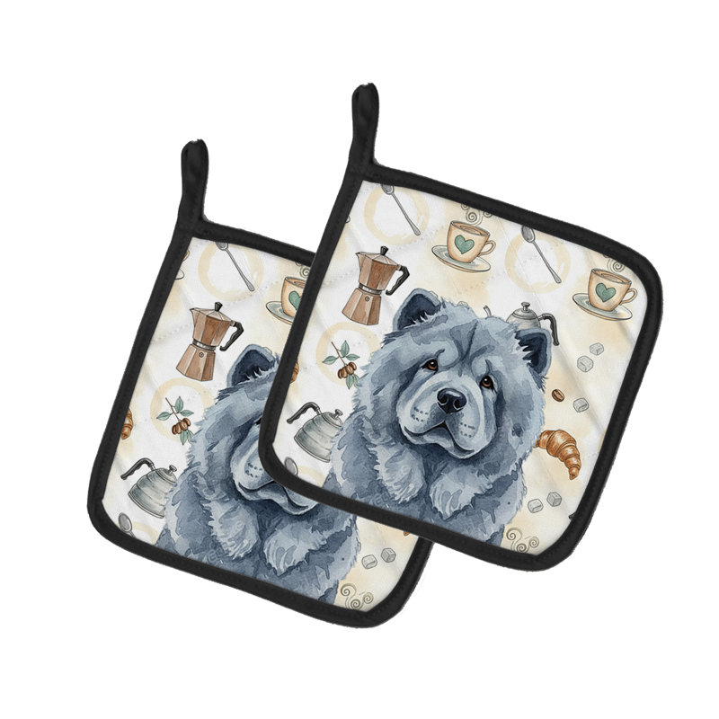 Paire de poignées Blue Chow Chow