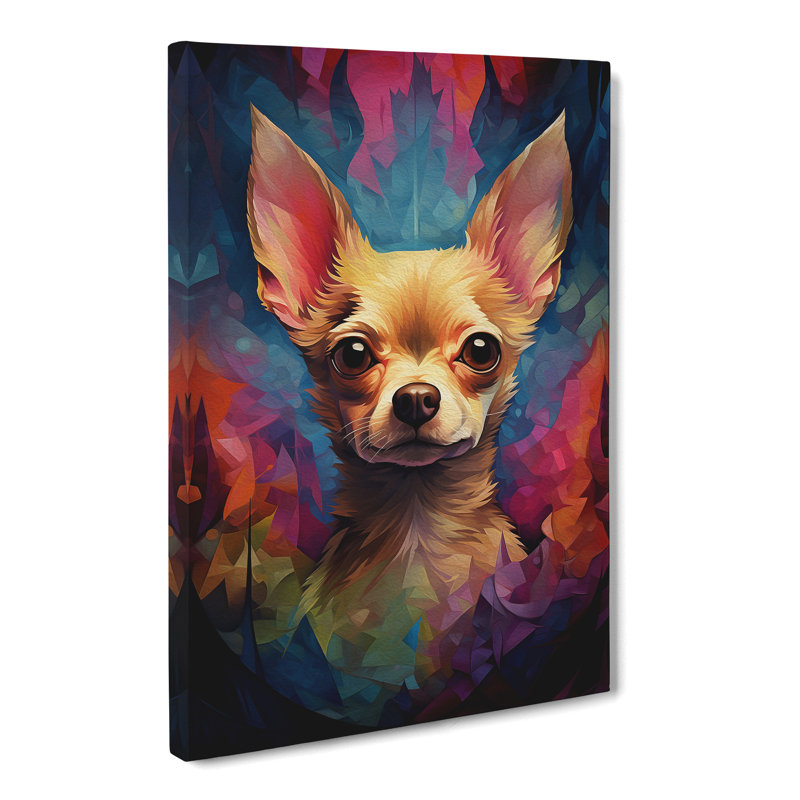 Chihuahua Orphism - Wrapped Canvas Print, 60cm H x 40cm W x 3cm D