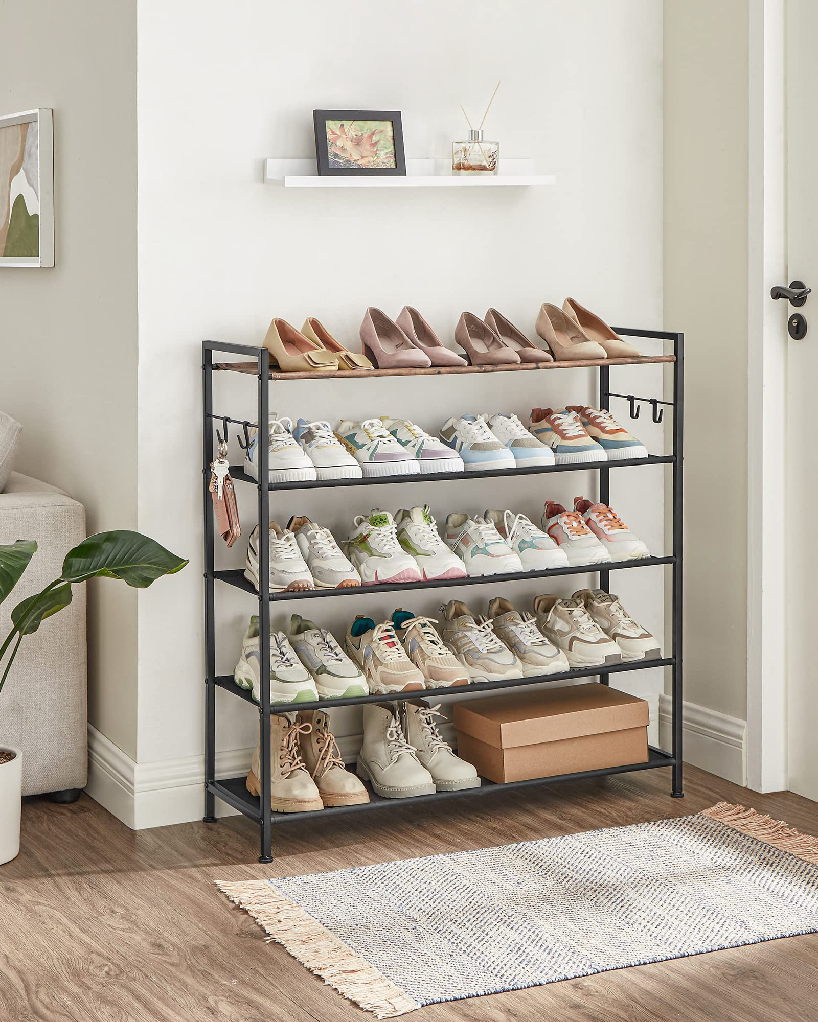 Shoe Level Rack Borough Wharf Shoe Rack With 5 Levels | Wayfair.co.uk