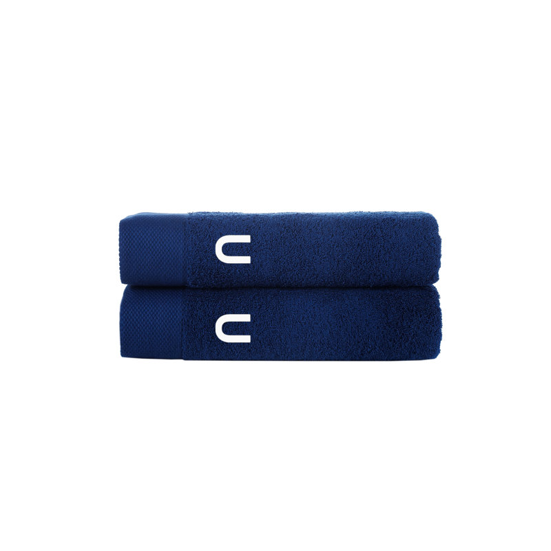 Merikas 2 pcs Bath Towels, Navy, Bath Towels - 2 Pack, U