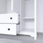 Armoire penderie en bois blanc avec tiroirs-1117050633