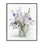 «Mixed Purple Botanicals Traditional Flower Arrangement» par Carol Robinson - peinture à cadre flottant sur toile