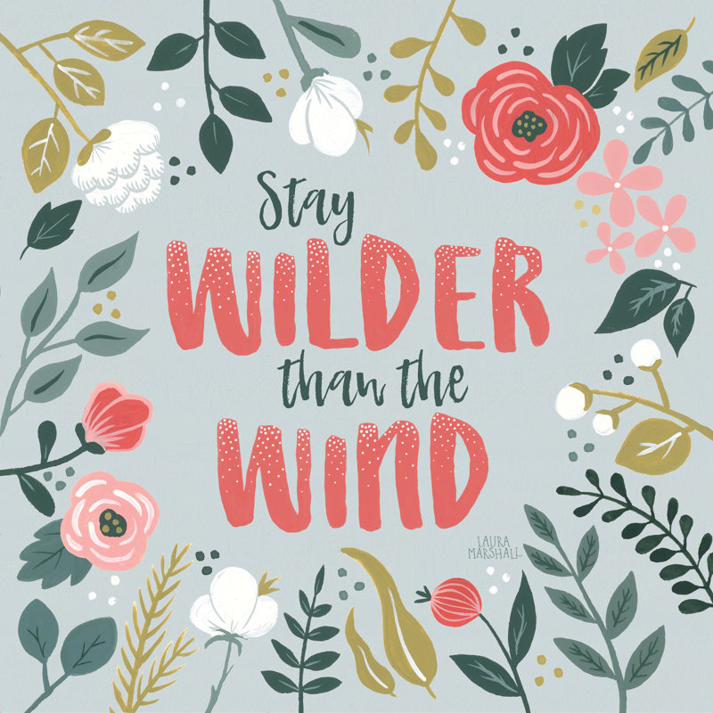 Wildflower Daydreams I - Wrapped Canvas Print, 30cm H x 30cm W x 3.8cm D