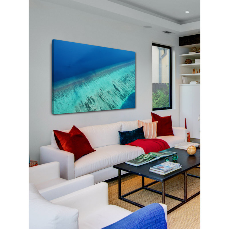 « water layers »-reproduction de photo sur toile tendue, H 40 po x l 60 po x P 1,5 po