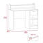 Bureau d'ordinateur Manaos, plusieurs tablettes, un tiroir