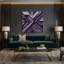 «Geometric Abstraction 27», art mural sur toile mauve-1625799432