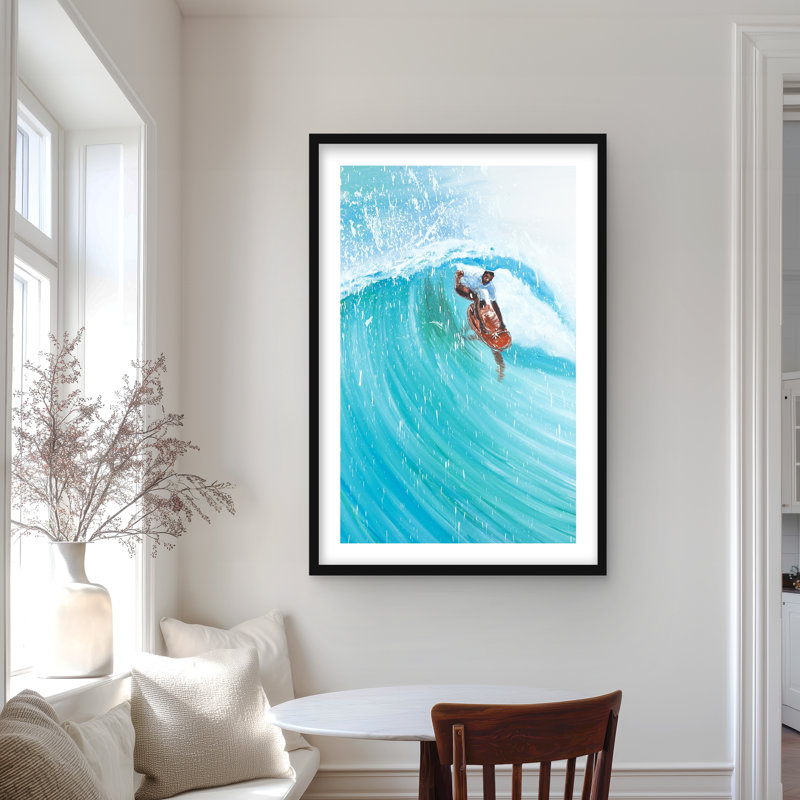 Impression de surfeur au milieu de la vague - Man Cave