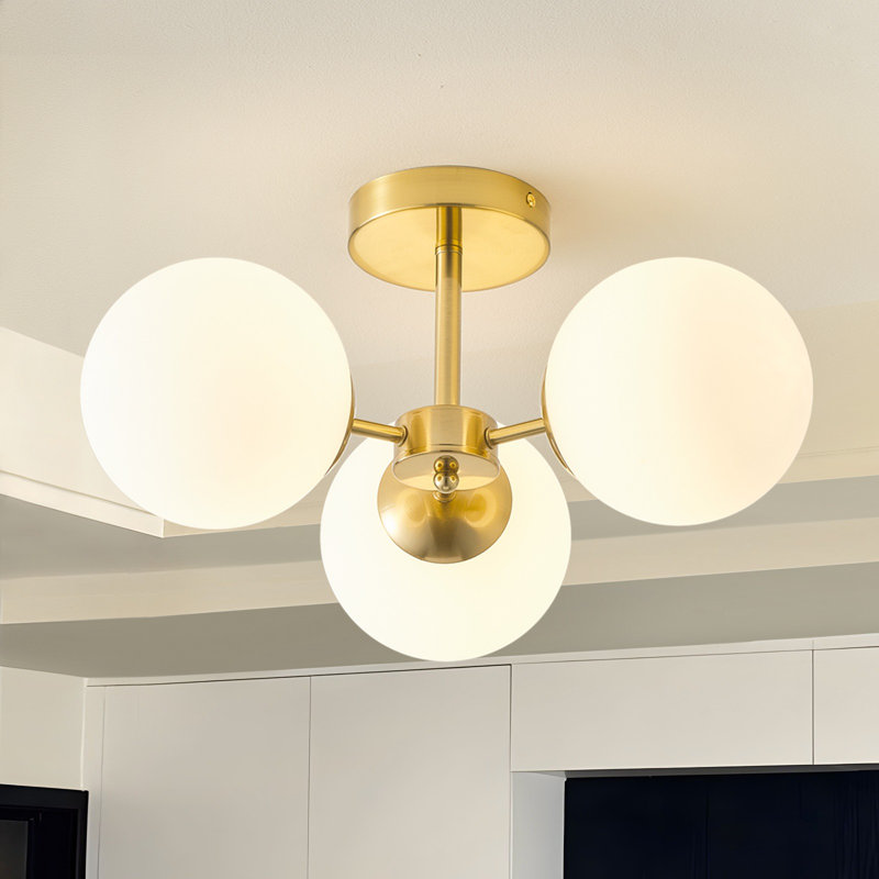 Plafonnier semi-encastré 3 lumières Bradwell