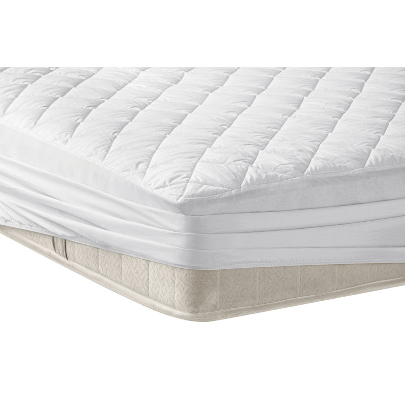 Protège-matelas matelassé Stoughton, protection et confort supérieurs, 100% coton, Très grand californien