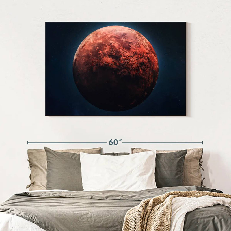 Oberle Red Mars Planet, 32" H x 48" W