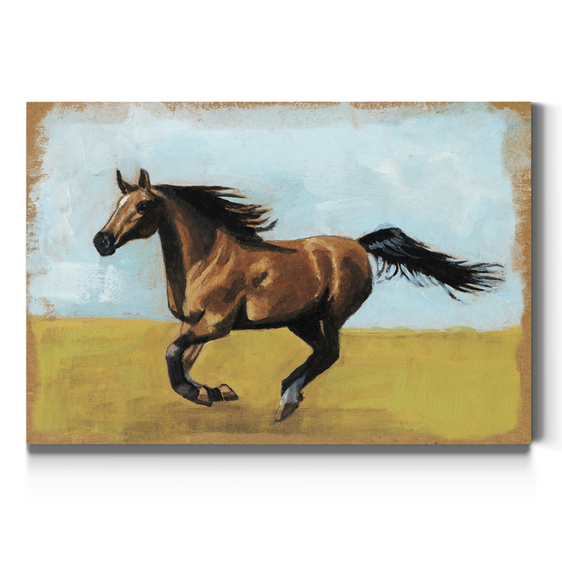 Equestrian Studies II, reproduction d’art sur toile, H 27 po x l 18 po x P 1 po
