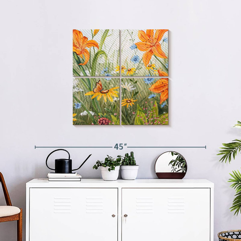 Harnek Wildflowers III, H 26 po x l 26 po