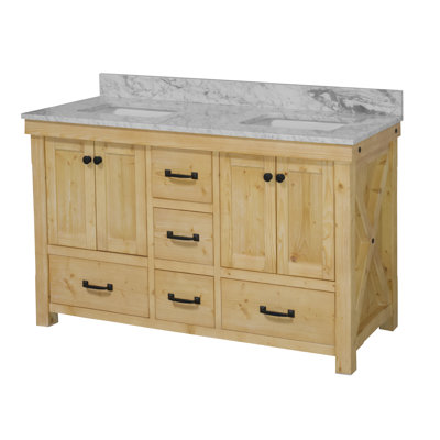 Ensemble de meuble-lavabo double 60 po Galvan