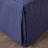 Navy Queen Bedspread 3 Piece - Split Corner Style, 100% , Rich Depth, Fill, 24-inch Drop Linen-119379859-119379867