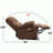 Chenille Power Lift Recliner Chair with 8-Point Vibration Massage and Lumbar Heating-106862018