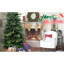 Arbre de Noël, 2856 pointes, aspect festif et complet, structure à charnières, branches naturelles en métal robuste, assemblage facile, support