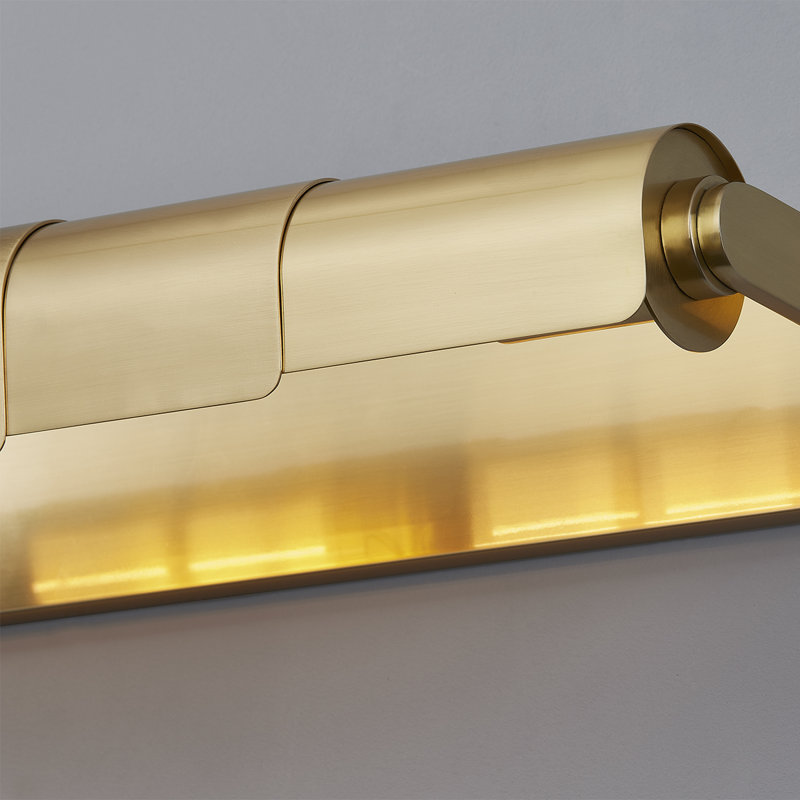 Oneonta Light Picture Light, Aged Brass, 3.5" H x 15.25" W x 3.5" D