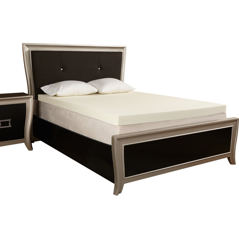 Slumber Solutions Memory Foam Mattress Topper, Queen, 4"