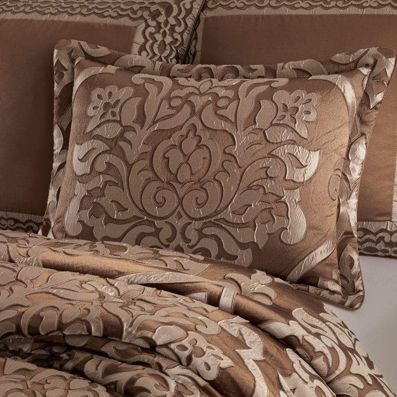 SEYMOUR King 4Pc. Comforter Set Copper, King Comforter + 2 King Shams