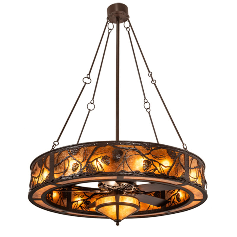 Whispering Pines Downrod Ceiling Fan
