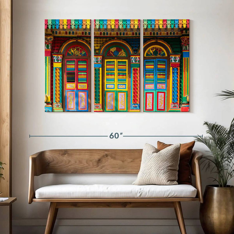 Lumineux Little India Doors, H 32 po x l 50 po