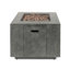 Foyer carré en fer 50 000 - Allure rouille / mate avec finition fer, finition
