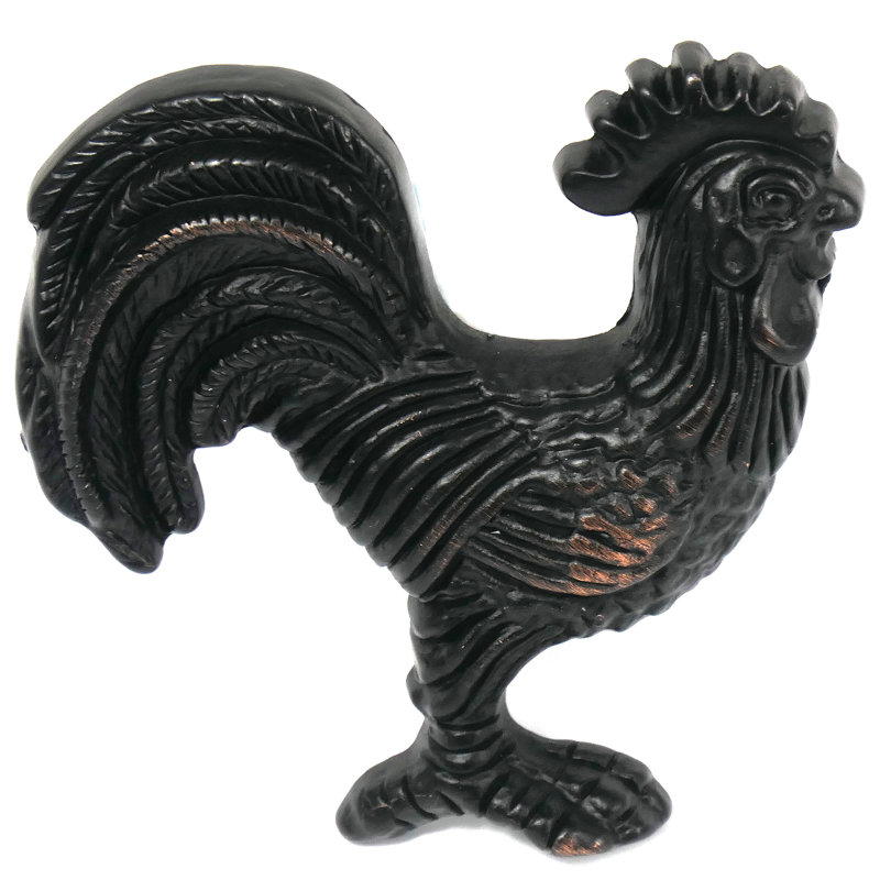 Oil Rubbed Bronze Rooster Novelty Cabinet Knob