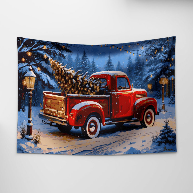 Tapisserie murale de Noël, 51 po x 60 po