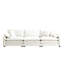 Canapé modulaire Mid-Century 3 places avec 2 coussins et 3 coussins décoratifs-1949471542