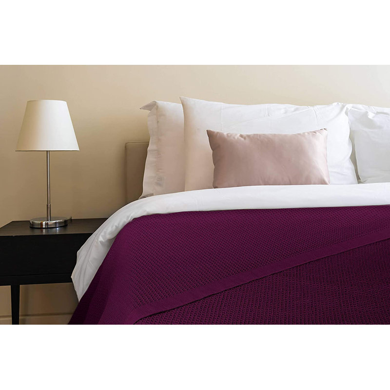 Throw Blanket, King, Plum