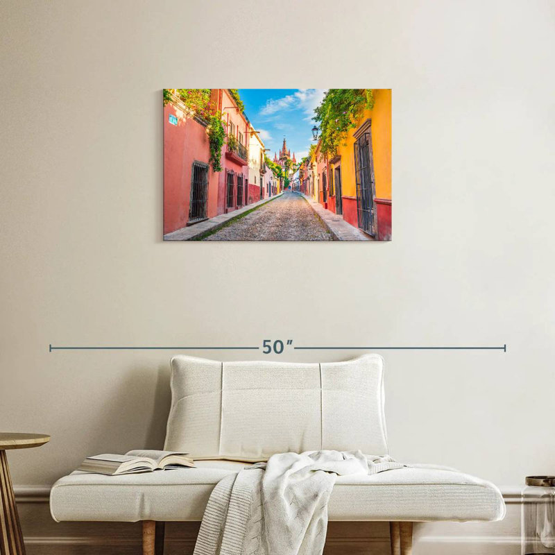 Harpa, pittoresque rue San Miguel, H 20 po x l 30 po