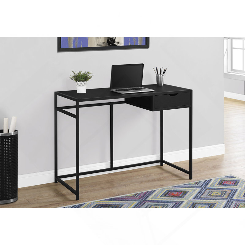 42" Metal Computer Desk, Black