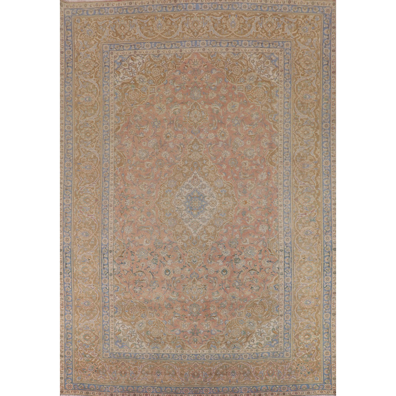 Tapis rose rétro 10 x 13