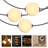 Orb Indoor/Outdoor String Lights With 10 Frosted LED Weatherproof Globe Lights - 30 Ft Plug In Commercial Grade Light Strand