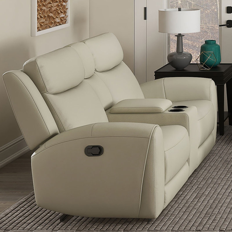 78.4" W Transitional Loveseat, Beige