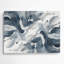 Aquarelle abstraite, art mural en métal bleu 14-1487071015