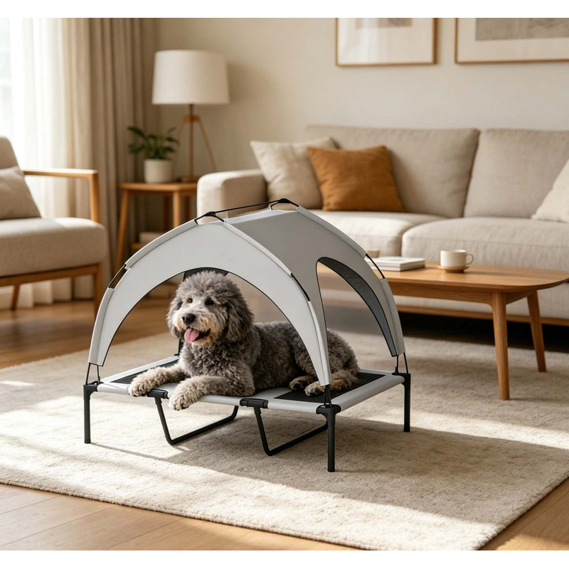 Elevated Raised Mesh Cooling Pet Cot Bed for Small Medium Large Dogs