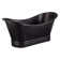Raye 71" Copper Soaking Pedestal Freestanding Tub with Pre-Drilled Overflow Hole and Rolled Rim