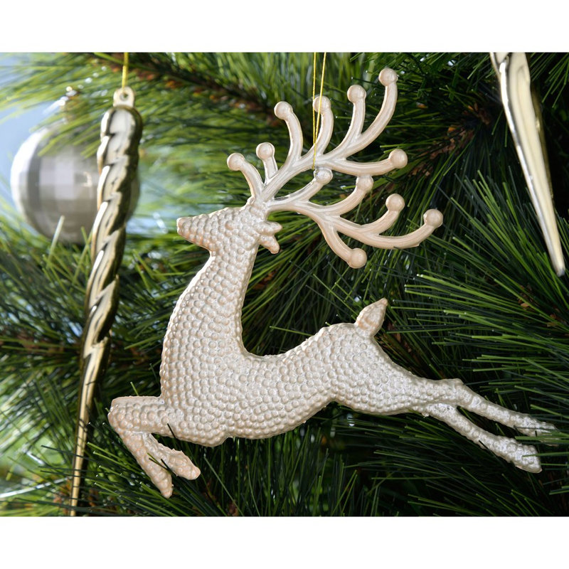 40.7cm, White/Gold