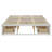 Queen Size Platform Bed with 6 Storage Drawers-206175768-206175749