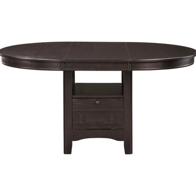 Table ovale extensible au fini avec une esthétique riche, avec des bords lisses, mélangeant des styles modernes et traditionnels, du contreplaqué fabriqué, 42 pouces de profondeur, convenant à des rassemblements de 4 personnes, avec un