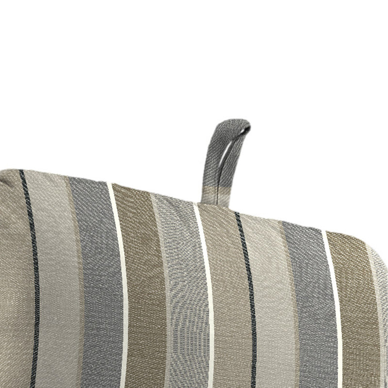 22" x 45" Outdoor Chair Cushion with Ties and Loop, Milano Char