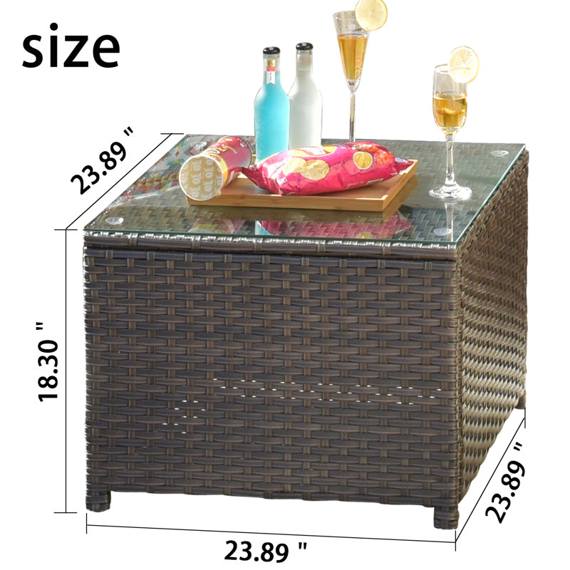 Table basse, Brun
