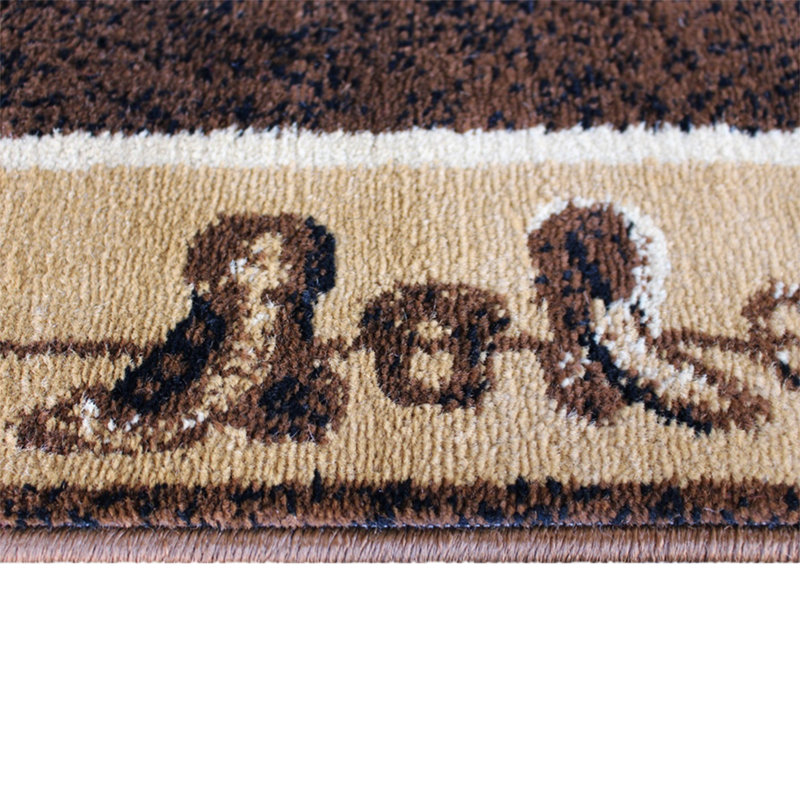Aiedan Western Style Cowboy Boot Olefin Indoor Area Rug