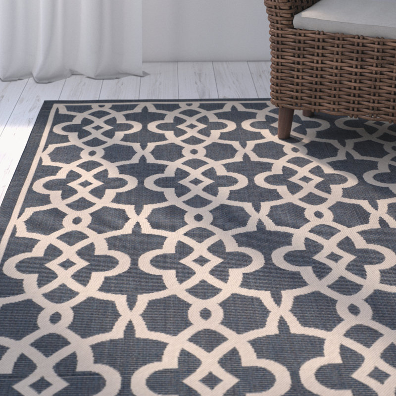 Tapis d'intérieur / extérieur à chevrons Herefordshire Performance, Rectangle 4 pi x 5 pi 7 po