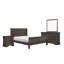 Ensemble de chambre à coucher grand lit quatre pièces Fy, poignées en métal nickel antique, noir-109972714-109972715