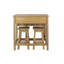 Bennett 2 -Person Drop Leaf Pine Solid Wood Dining Set