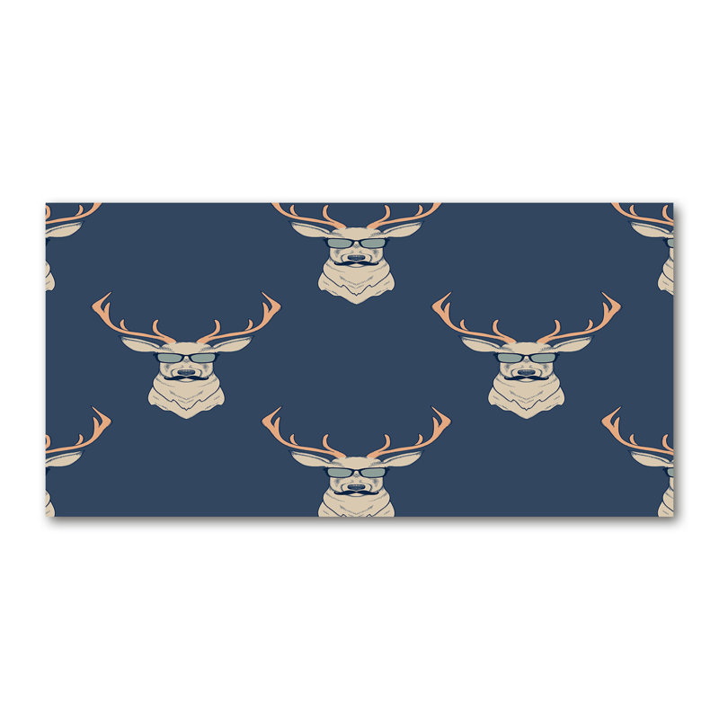 Hipster Deer - Wrapped Canvas Print