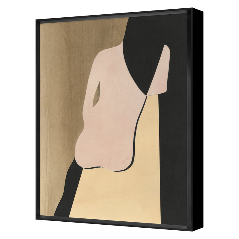 Nude Collage 10 Print by PC Ngo, 26" H x 19" W, Black Framed